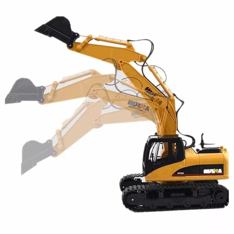 2022 New 1/14 RC Truck RC Excavator 2.4G Remote Control Car Tractor Model Engineering Car 15 Channel Toys Gifts HUINA 1550