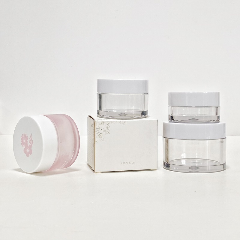 Cosmetic Sample Container Eye Cream Facial Serum 10 15 20 30 50 ml Portable Small Pot Plastic Jars with Lids