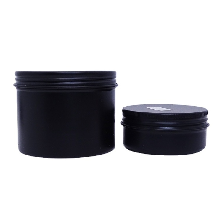 5g 10g 30g 50g 60g 80g 100g 150g 200g 250g Wholesale Round Aluminium Hair Wax Jar Cookie Candle Tin With Lid Packaging