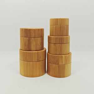 eco friendly cosmetic cream container bamboo cosmetic packaging