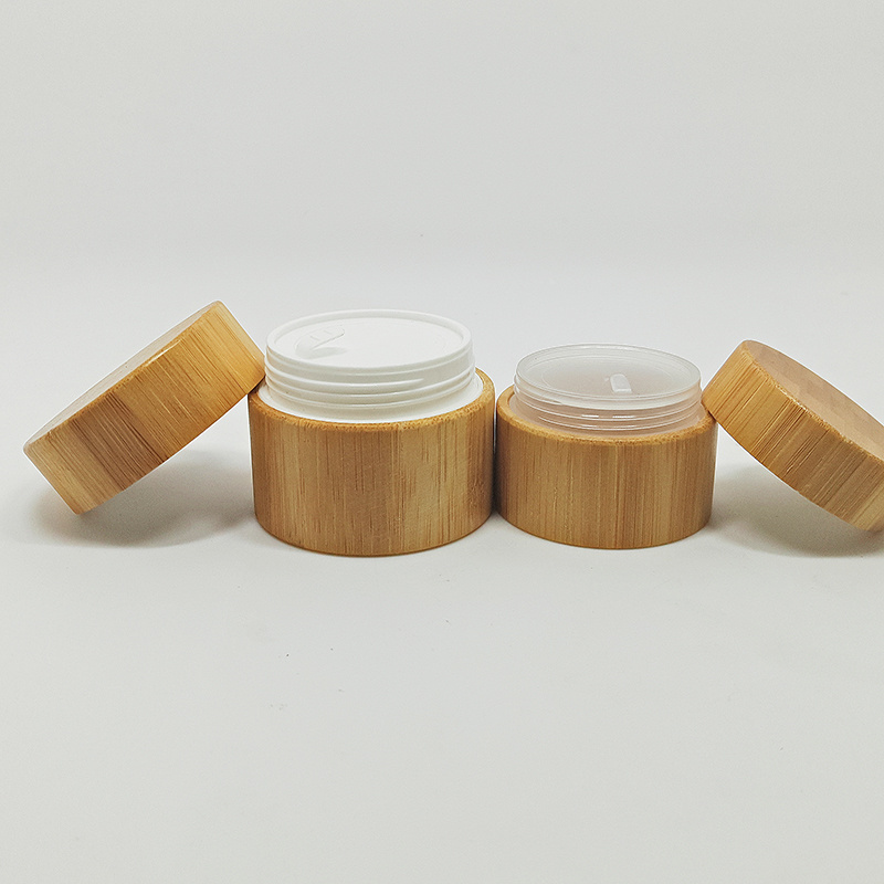 eco friendly cosmetic cream container bamboo cosmetic packaging