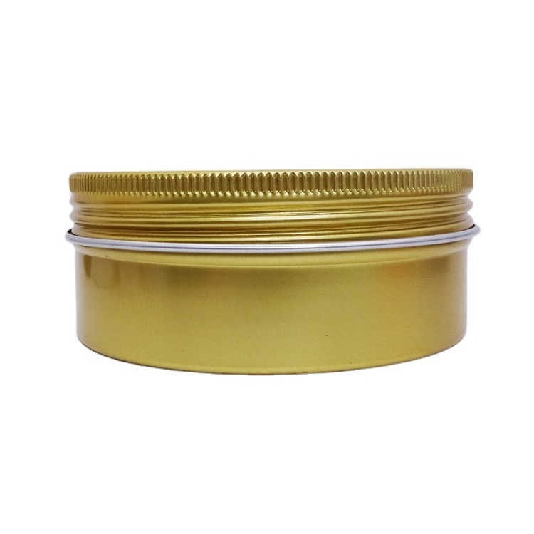 5g 10g 30g 50g 60g 80g 100g 150g 200g 250g Wholesale Round Aluminium Hair Wax Jar Cookie Candle Tin With Lid Packaging