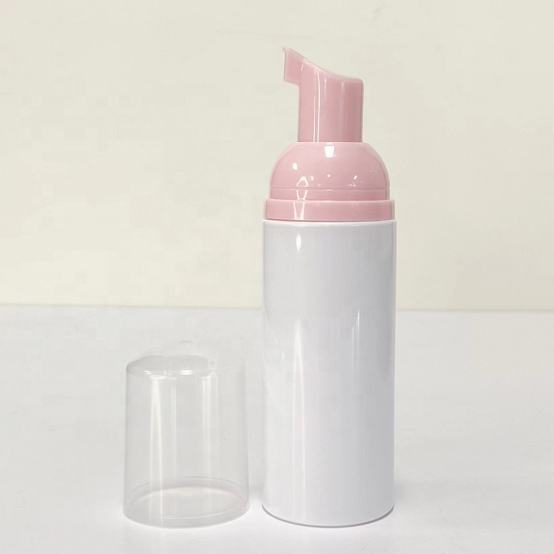 Travel Portable Pink White Colors Pet Plastic Soap Dispenser Shampoo Cleanser Foaming Pump Bottles