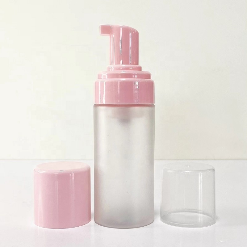 Travel Portable Pink White Colors Pet Plastic Soap Dispenser Shampoo Cleanser Foaming Pump Bottles