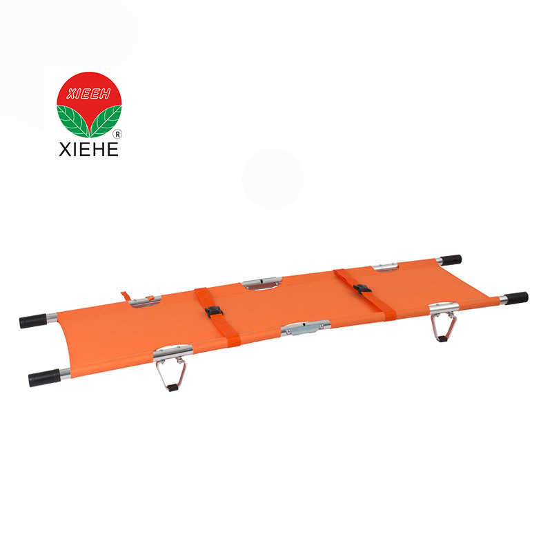 2 fold hospital patient transfer emergency stretcher