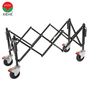 Funeral aluminum alloy extensional frame church trolley for casket