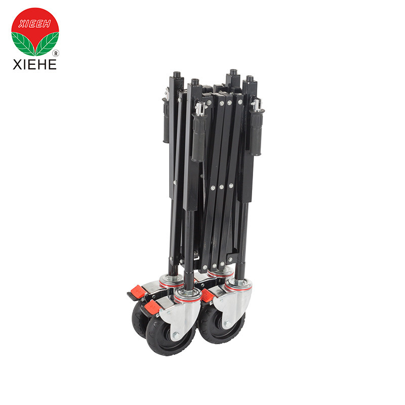 Funeral aluminum alloy extensional frame church trolley for casket