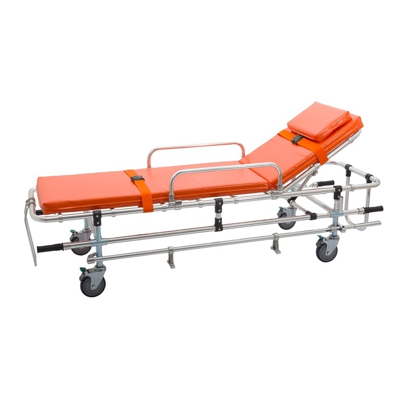 Hospital ambulance narrow cot stretcher emergency trolley bed