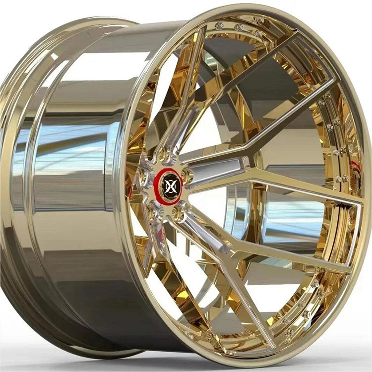 Car Foxes Replica 19 22  Inch White Concave Chrome Gold Wheel Rim 5x120 5x112 Forged Wheels For Bmw F30