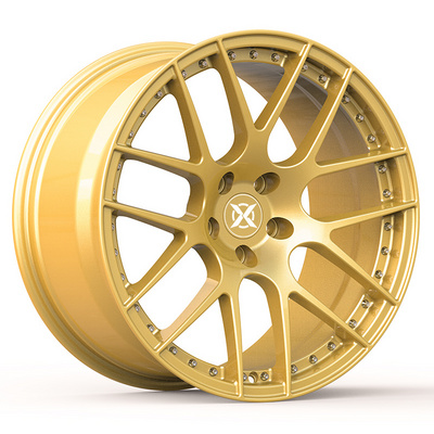 Replica Gold Bronze 5x114.3 Rims 26 Inch Wire Forgiato Wheels For GTR