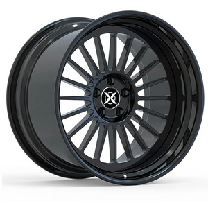 R18 Work Size 17 18 19 20 Inch Te37 Alloy Black Deep Dish Rims 5x114.3 Forged Wheels For Sale