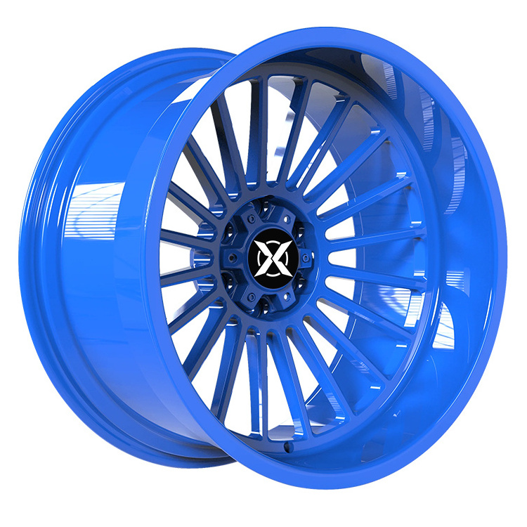 R16 16in Wheel Rims Blue Work Meister Deep Dish White Alloy 17x6.5 Inch 5x114.3 Forged Wheels