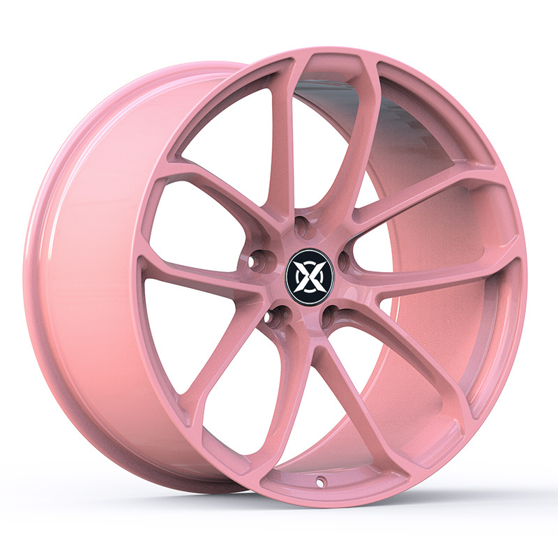 Customized 5x112 Wheels Pink Monoblock Alloy Wheel 16-24inch Forged Car Rims For Toyota Corolla Cars 2020