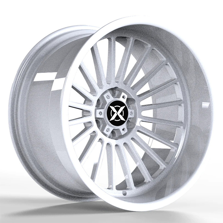 R16 16in Wheel Rims Blue Work Meister Deep Dish White Alloy 17x6.5 Inch 5x114.3 Forged Wheels