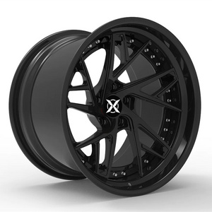 17x7.5 17 20 22 Inch 4x4 Offroad Wire Deep Dish Silver Passenger Car Tires 5x114.3 Forged Wheels