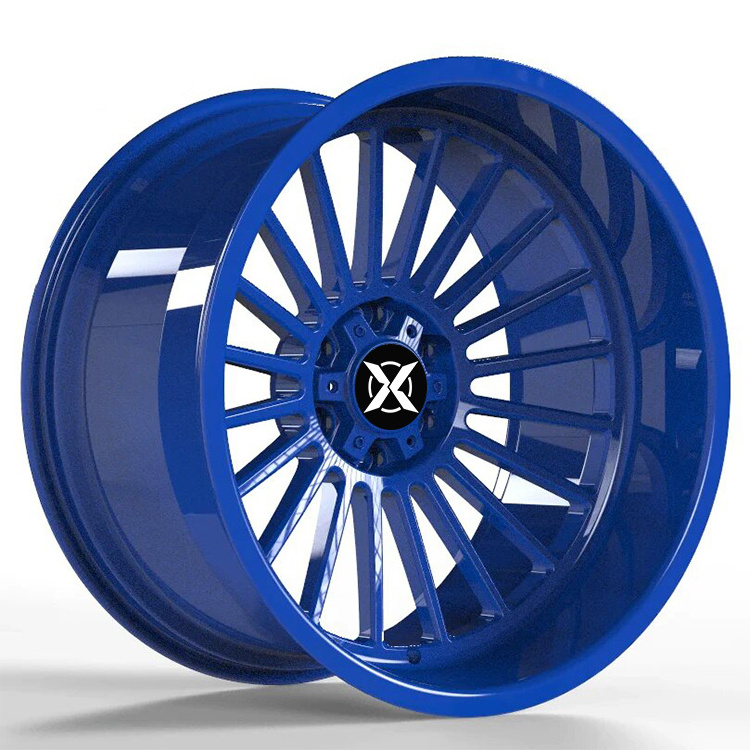 R16 16in Wheel Rims Blue Work Meister Deep Dish White Alloy 17x6.5 Inch 5x114.3 Forged Wheels