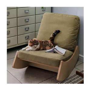 Multi-function Brownish Green Big Soft Pet Adult Rocking Chair for Dogs Cats Pet Bed Swing Chair