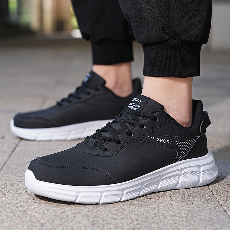 Men's 2023 New Black Sports and Leisure Tourism Shoes men leather shoes