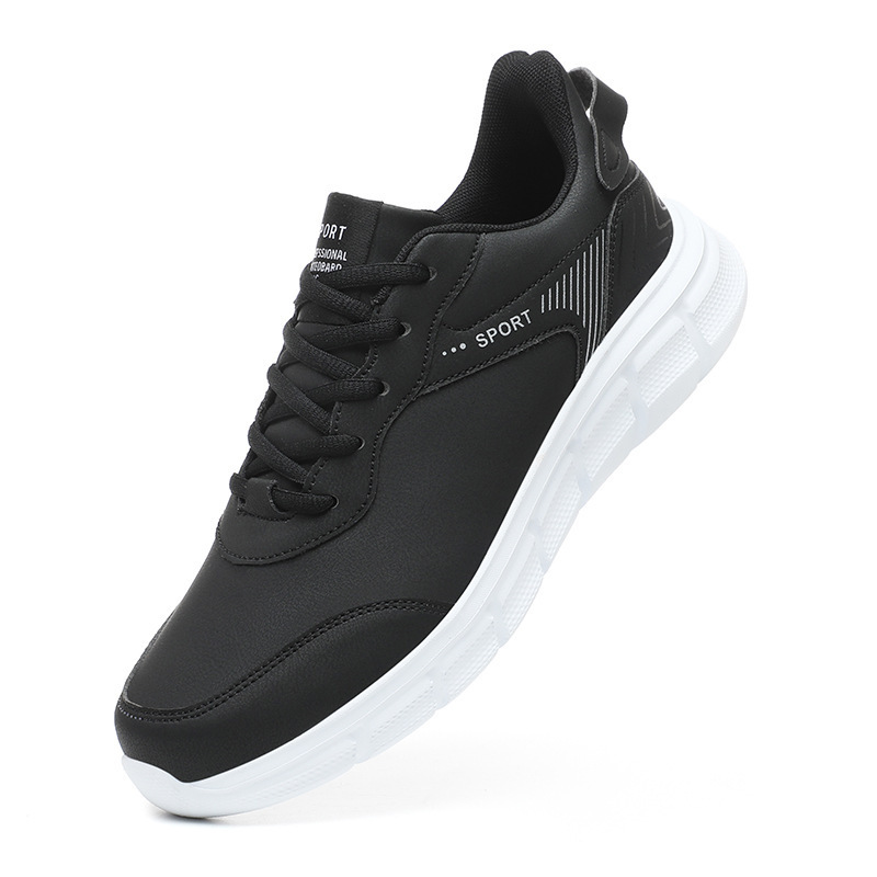 Men's 2023 New Black Sports and Leisure Tourism Shoes men leather shoes