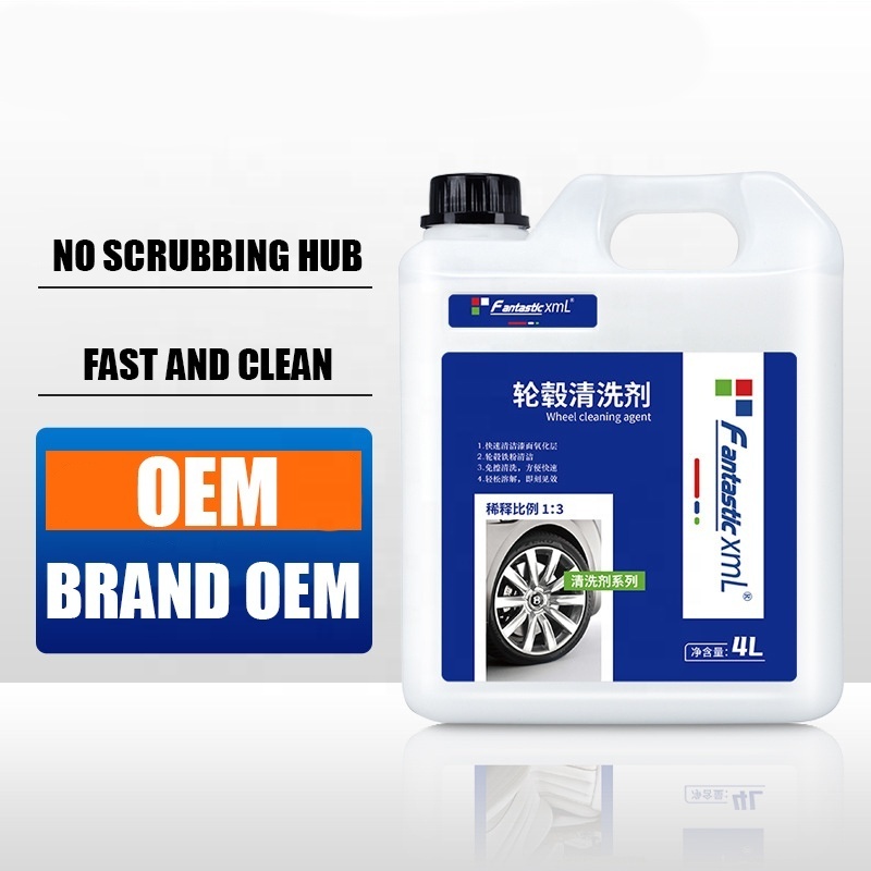 XE Multi-purpose Rust Stain Remover Spray wheel and tire cleaner for Vehicle Surface Car Wheels Cleaner iron 4L