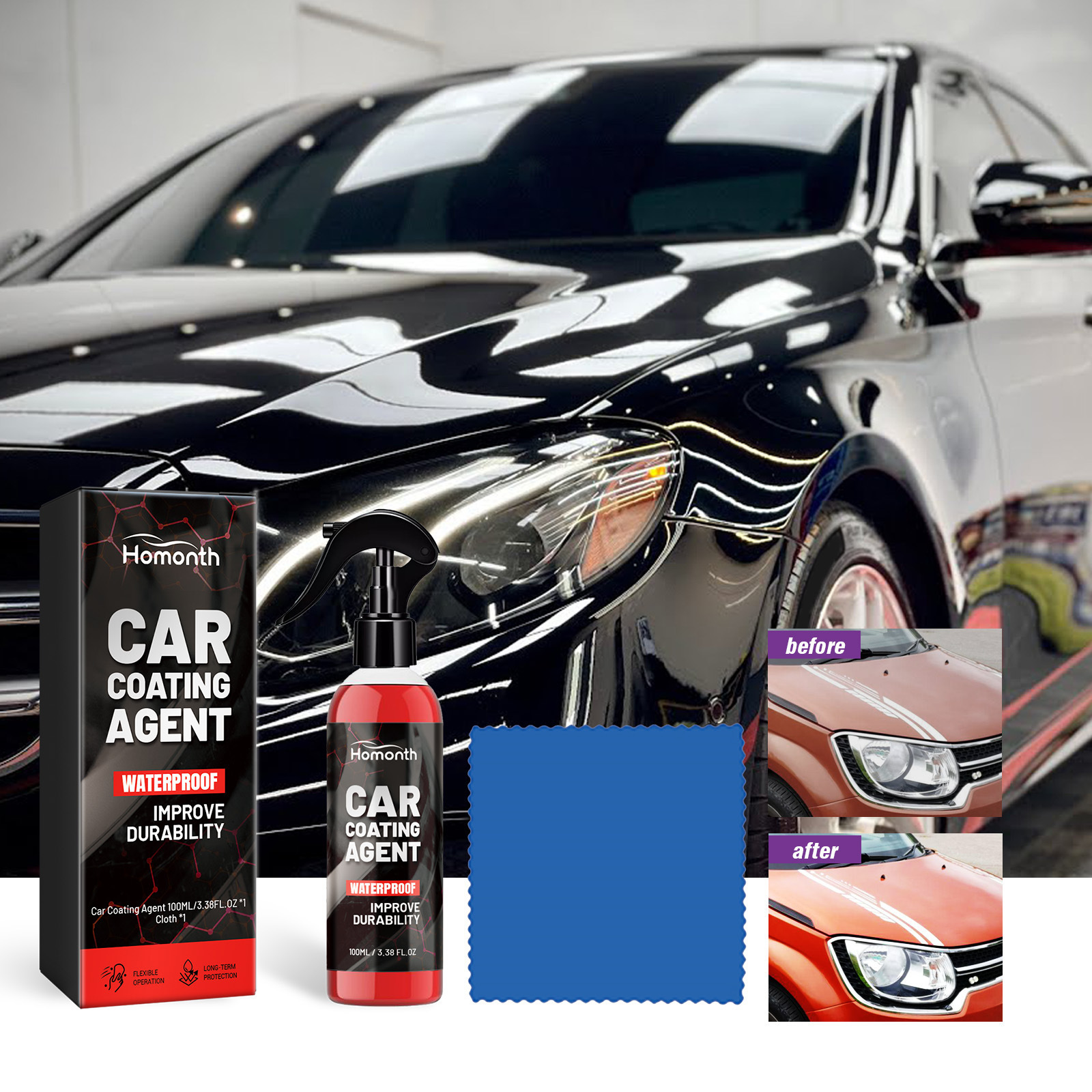 Auto Coating Agent Agent Hand Spray Wax Nano Coating Agent Spray Coating Wax Car Wax