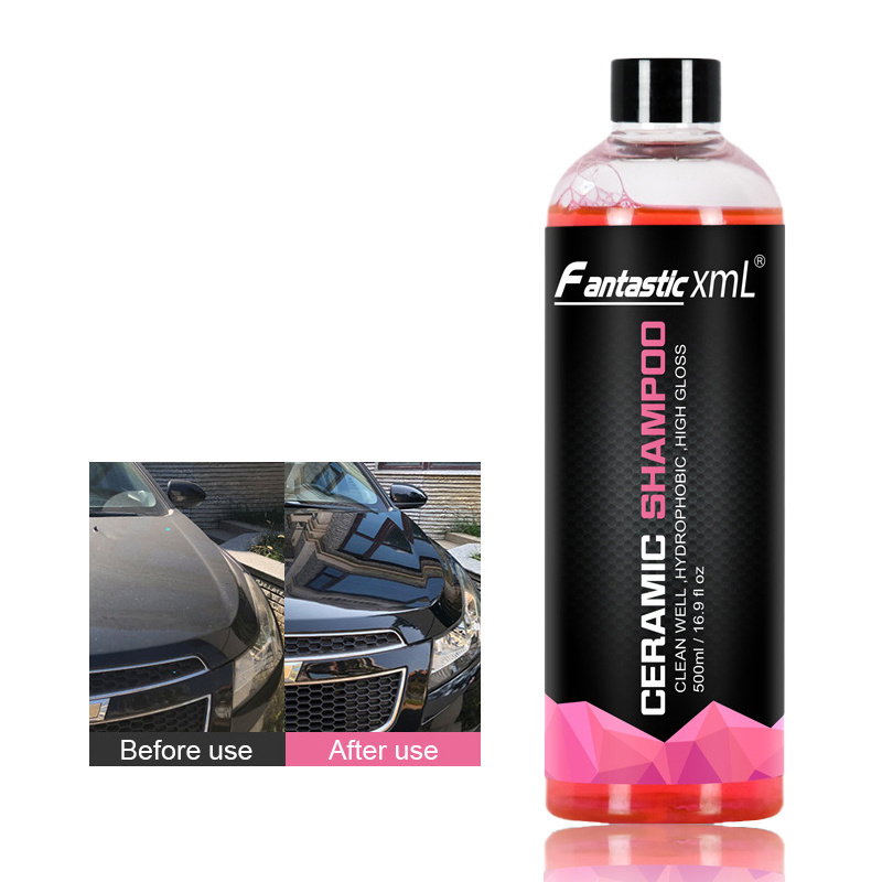 JSZ Factory Wholesale Wash & Shine Soap Shampoo Concentrate Car wash High Glossy Foam 500ml