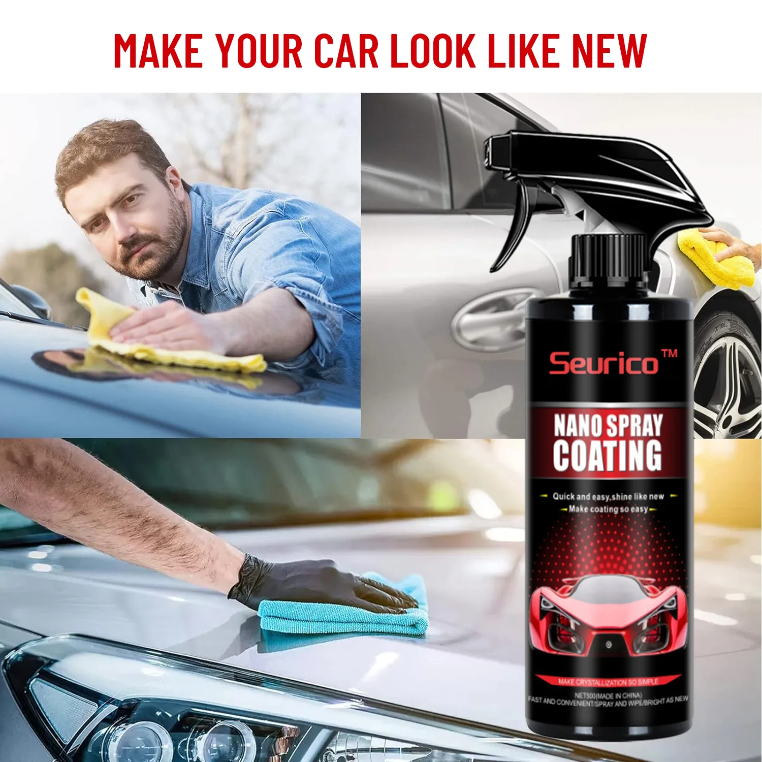 Car Spray Ceramic Car Coating Hydro Paint Care Nano Top Quick Coat Polymer Detail Protection Liquid Auto Care