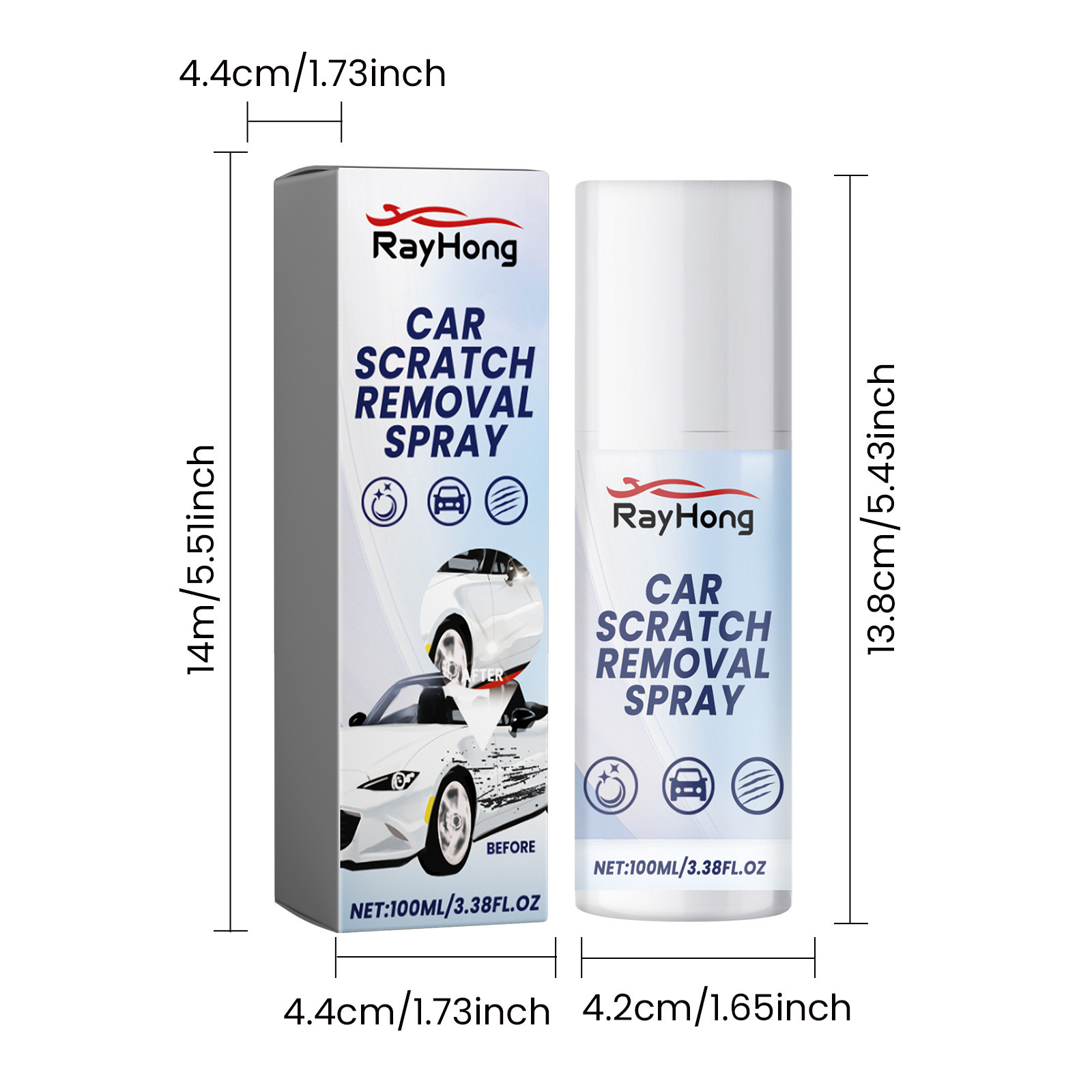 Car Scratch Removal Spray Body paint Scratch Repair Care Cleaning and Polishing Spray