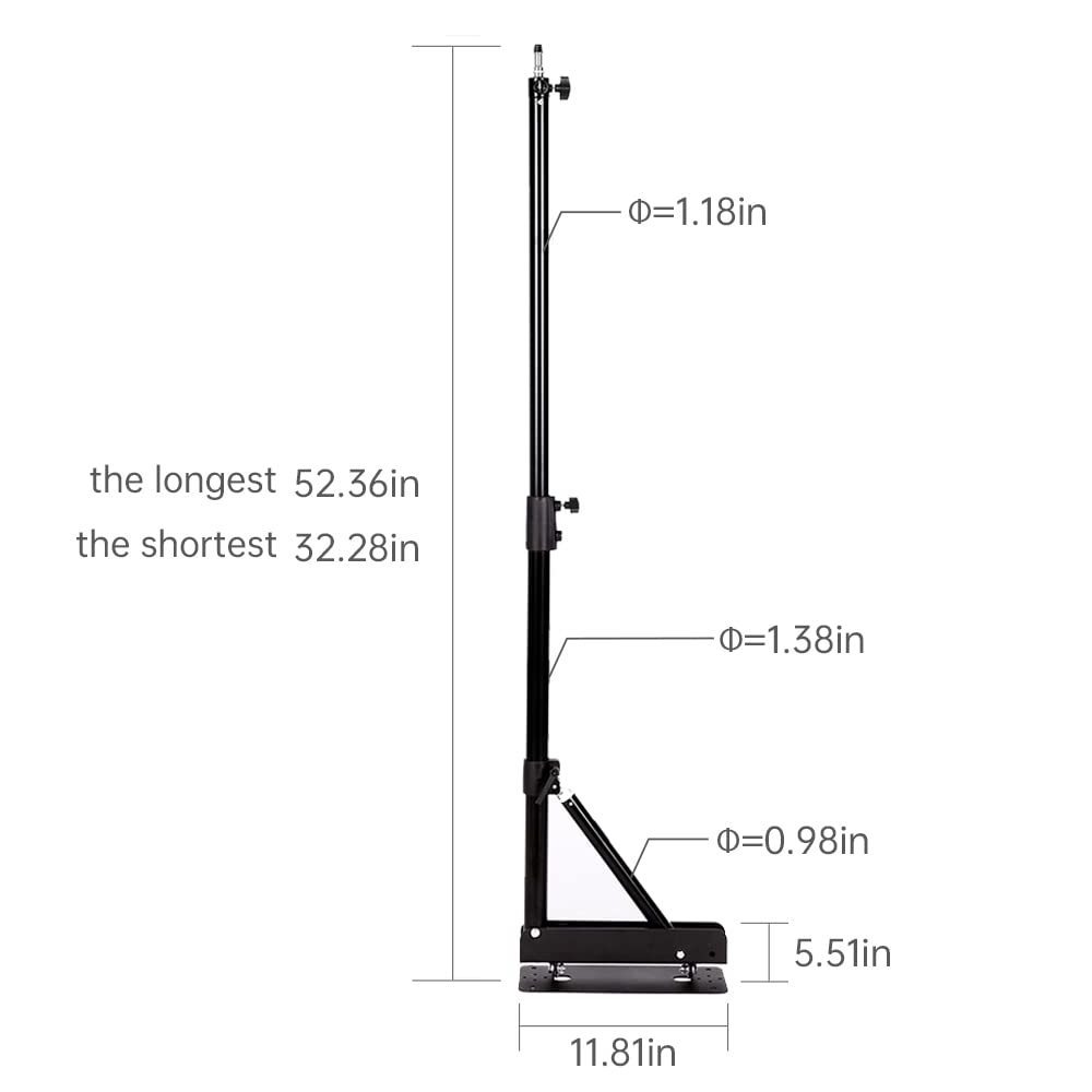 Wall Mounting Triangle Boom Arm for Photography Strobe Light, Softbox, Umbrella, Reflector and Ring Light, Support