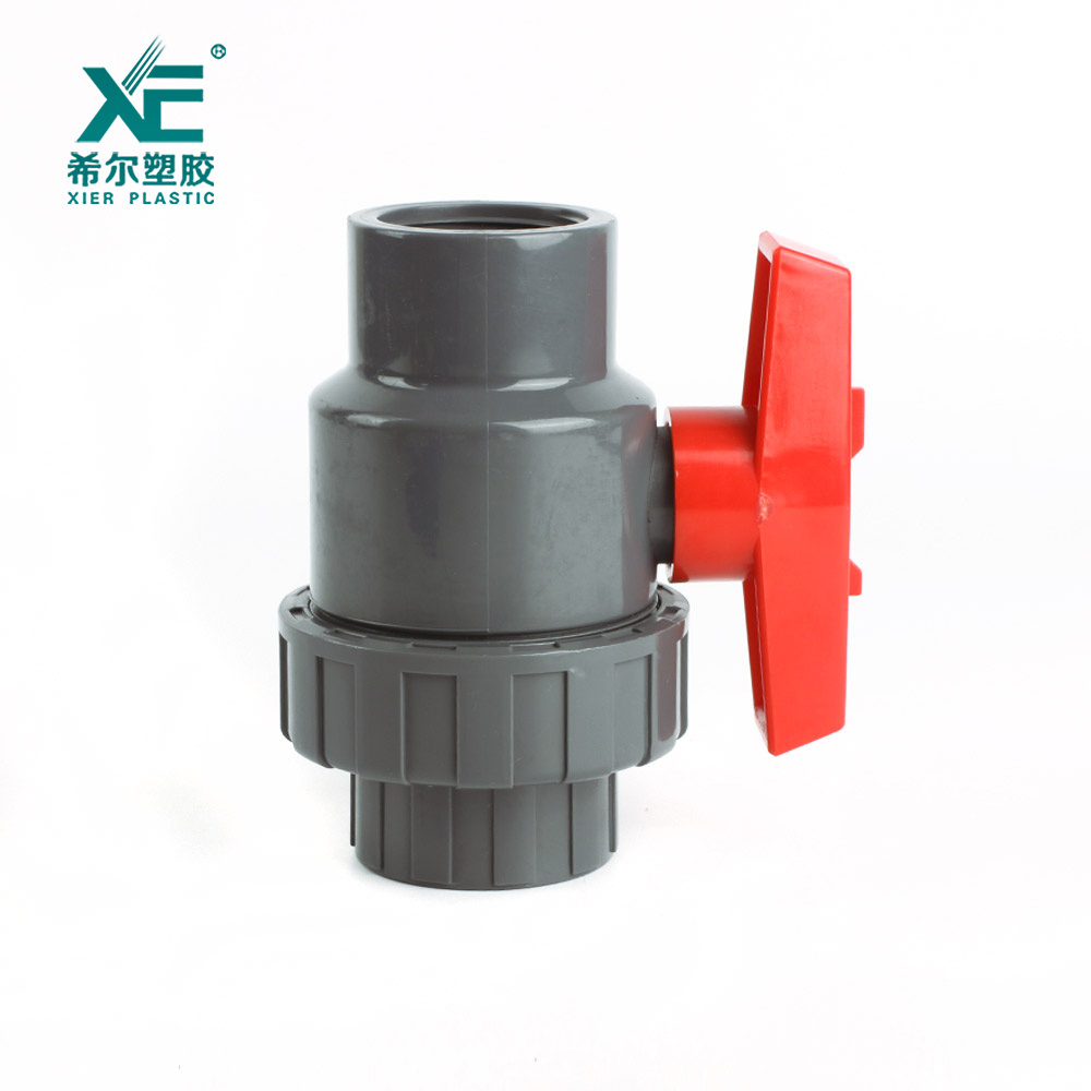 Top quality excellent free sample 1/2-2 inch plastic pvc single union ball valve