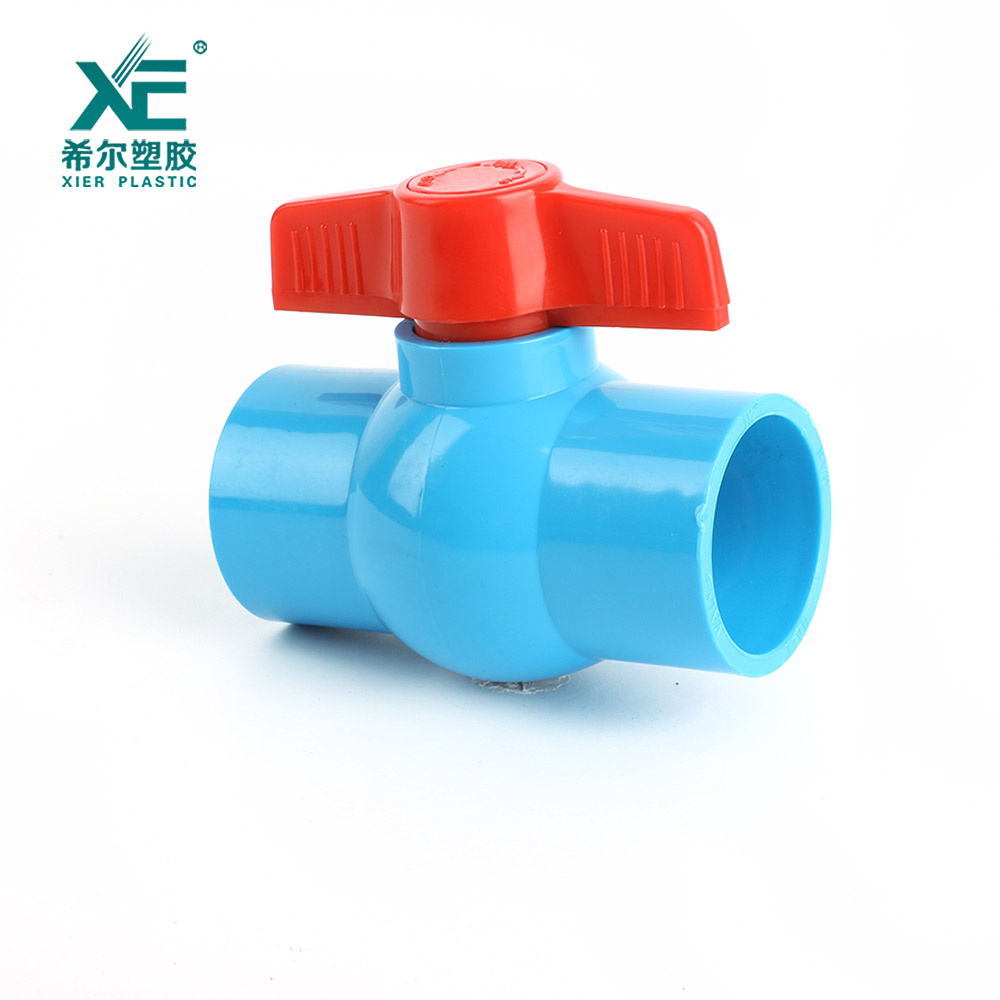 Good price red handle plastic pvc gate compact ball valve