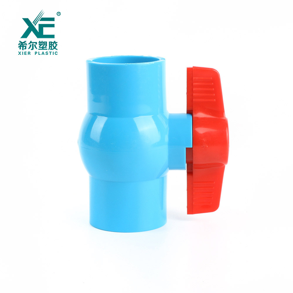 Good price red handle plastic pvc gate compact ball valve