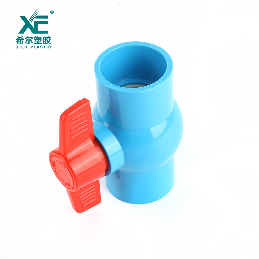 Good price red handle plastic pvc gate compact ball valve