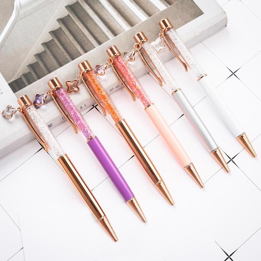 Crystal Ballpoint Pen with Dangling charms In Stock