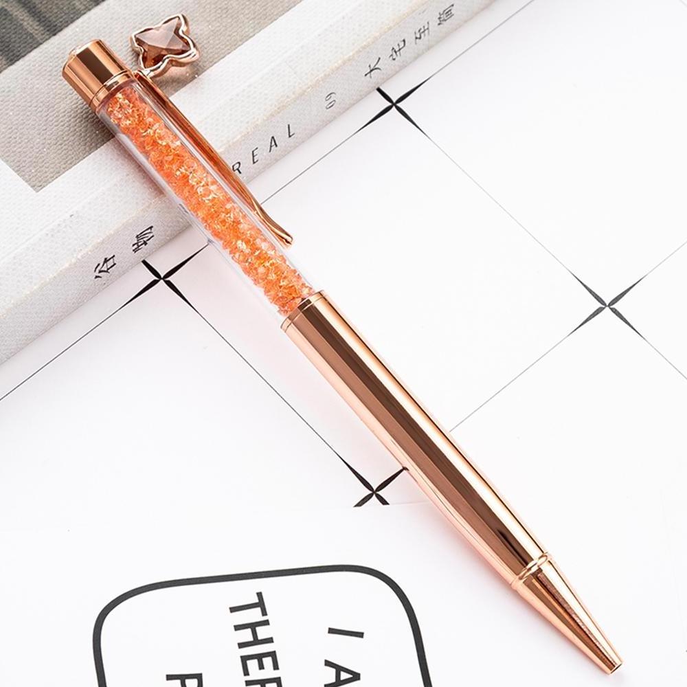 Crystal Ballpoint Pen with Dangling charms In Stock