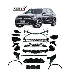 Front Bumper for Mercedes Benz X253 GLC 200 260 300 modified  bodykit grille diffuser rear lip 2015-2019 2020