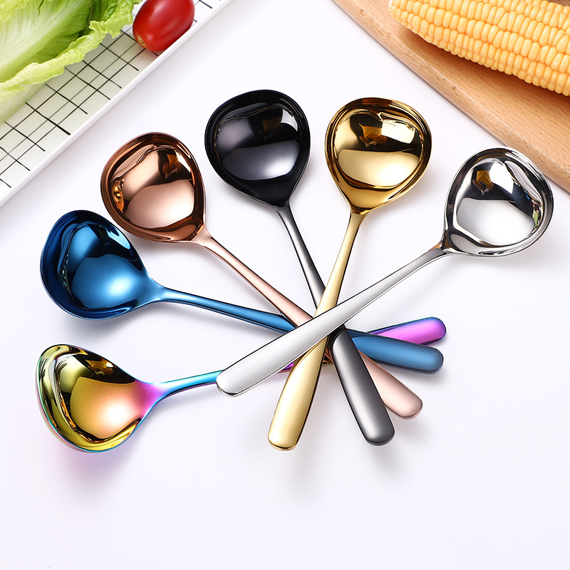 Deep Dinner Spoon 304 Stainless Steel Soup Spoon