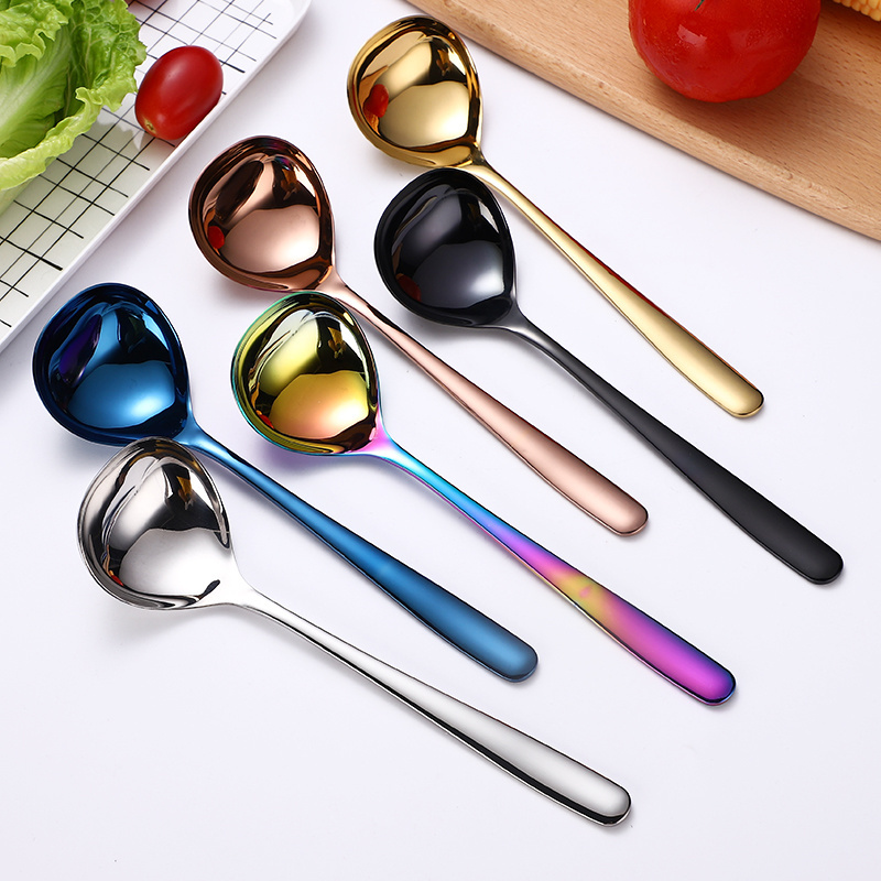 Deep Dinner Spoon 304 Stainless Steel Soup Spoon