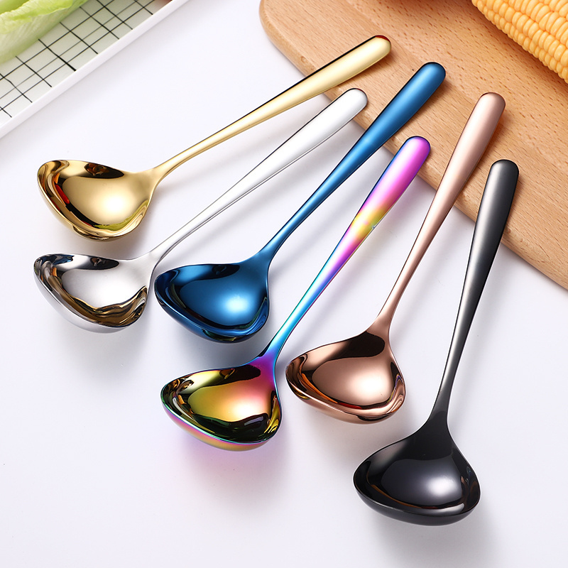 Deep Dinner Spoon 304 Stainless Steel Soup Spoon