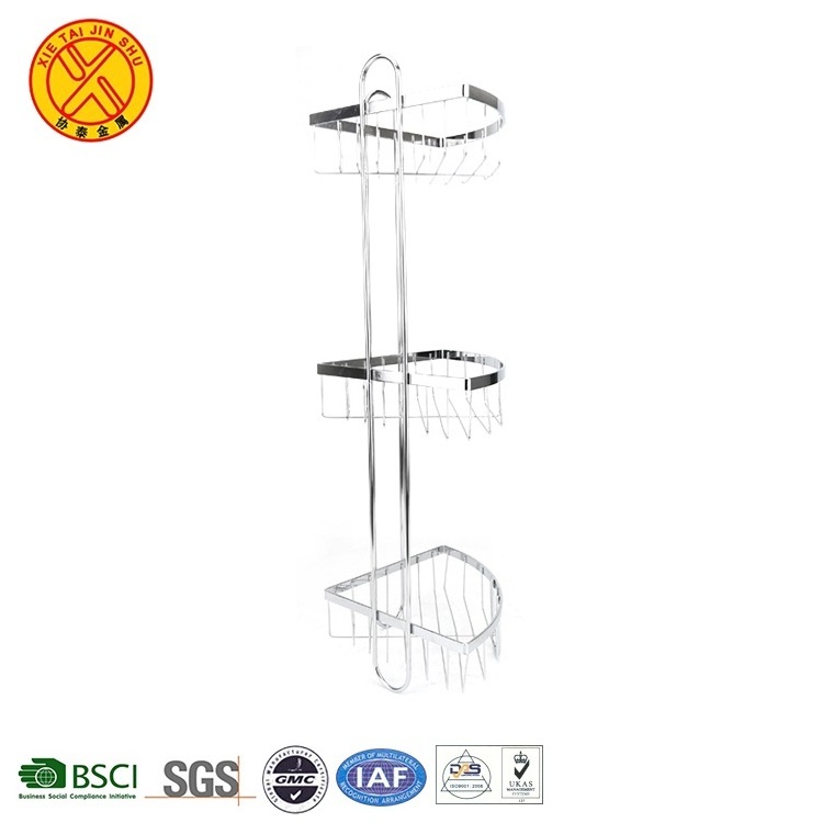 Best selling bathroom wire storage stainless steel rack for bathroom