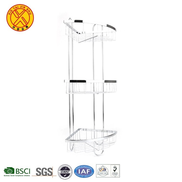 Best selling bathroom wire storage stainless steel rack for bathroom