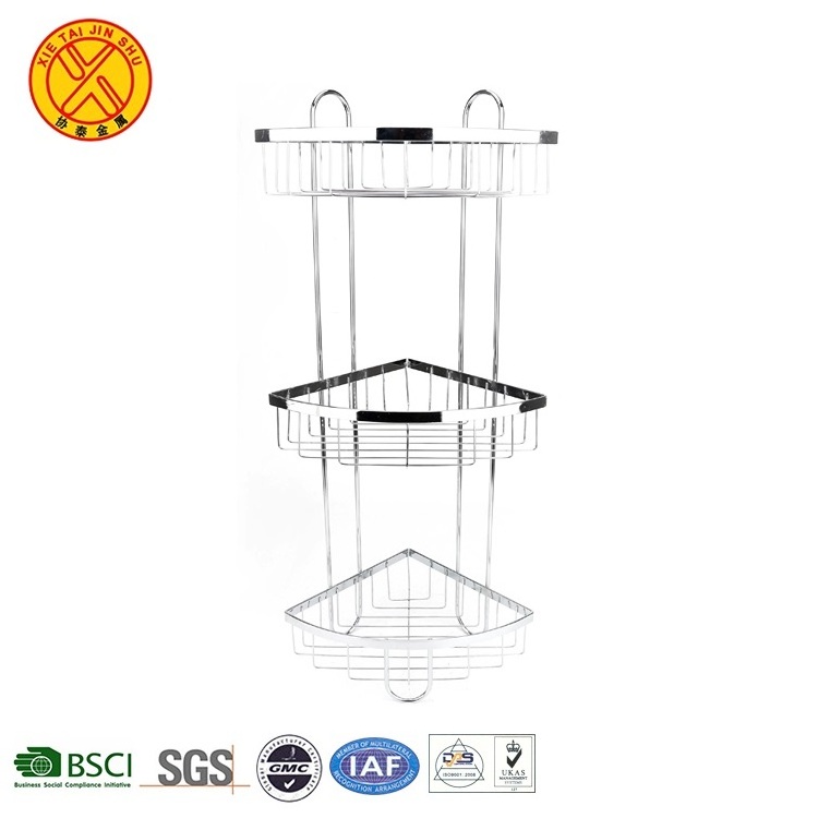 Best selling bathroom wire storage stainless steel rack for bathroom