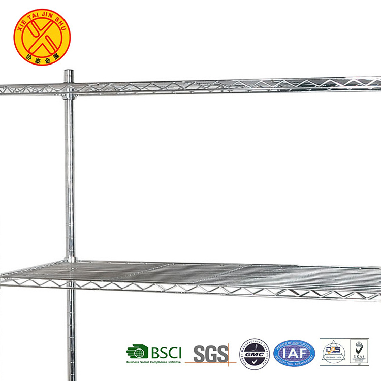 Promotional High Quality 5 Tier Metal Wire Mesh Shelving Storage Rack