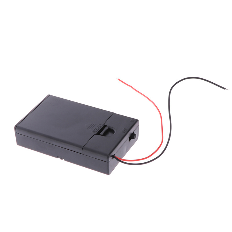 OEM Battery Box Holder ON/OFF Switch For 3 X AA Battery Waterproof W/ Wire 3 Slots