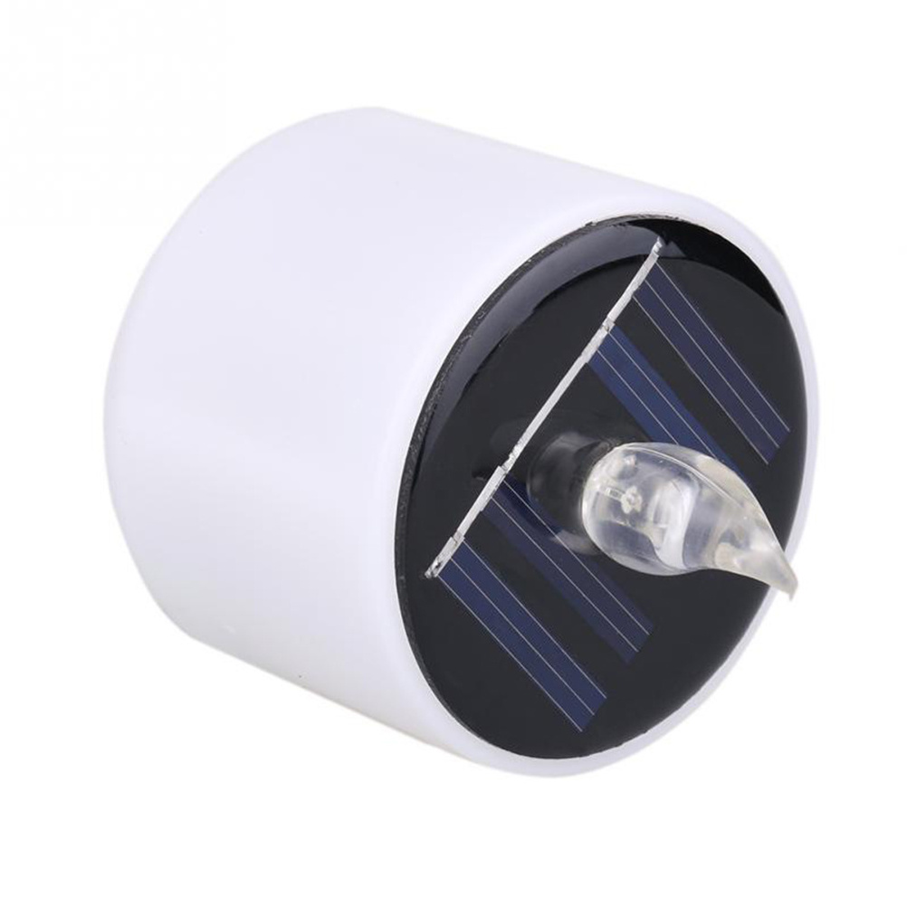 OEM 5.2 * 5.9cm Solar Powered LED Electronic Candle Battery Wedding Decor Romantic Warm White Tea Light