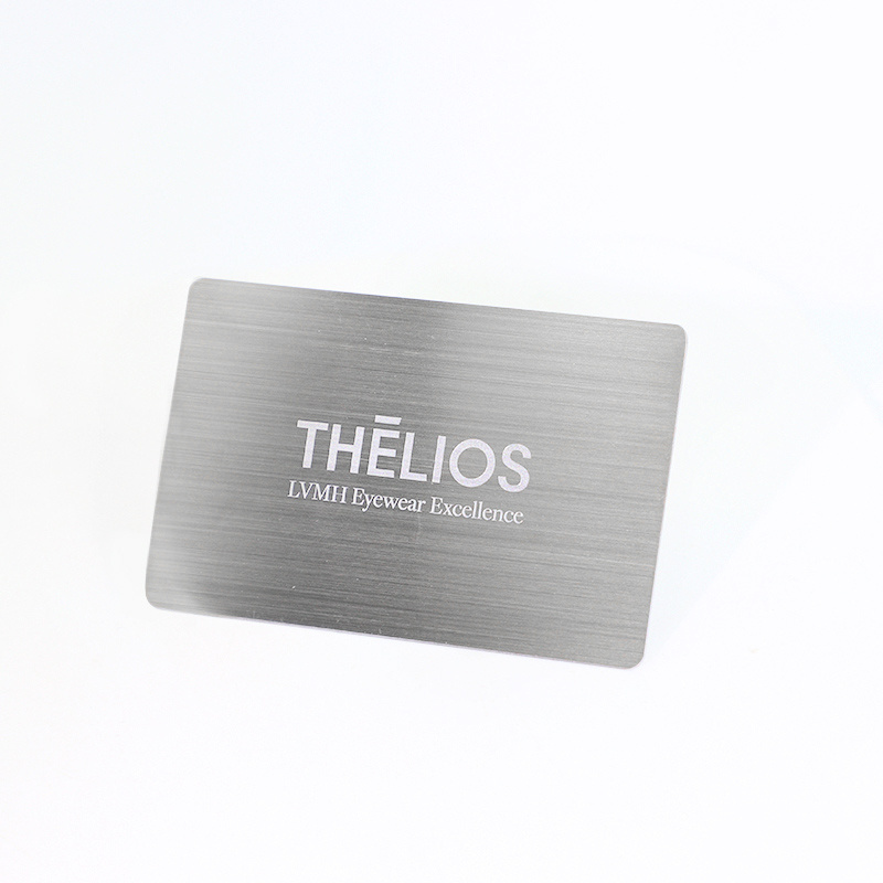 Customized New Style High Quality Stainless Steel Laser Line Credit Card Metal Business Card