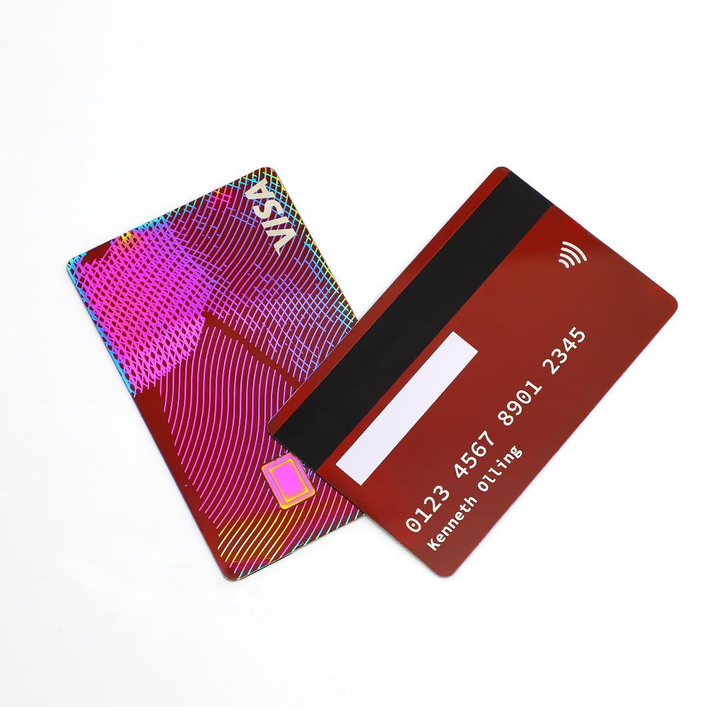 Customized New Style High Quality Stainless Steel Laser Line Credit Card Metal Business Card