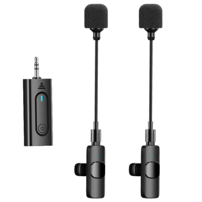 micro cravate sans fil Live Streaming Recording Podcast Professional Wireless Mic Handheld Amplify Wireless Lavalier Microphone