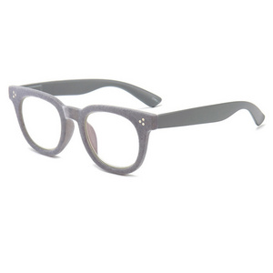 New design Anti blue light flocking reading glasses Plastic frame Presbyopic glasses Warm reading glasses for old man