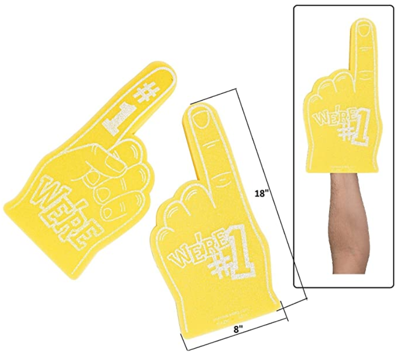 promotional custom eva hand, sponge foam cheering hand, foam finger hand